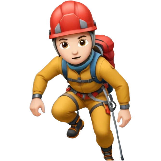 working at altitude mountaineering emoji