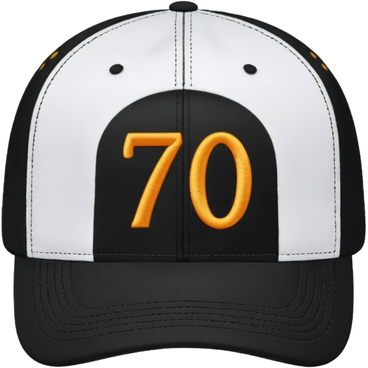 A black cap with the numbers 701  emoji