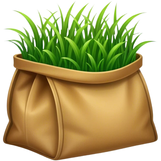 Grass in a bag emoji
