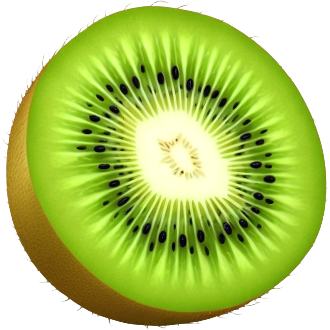sliced kiwi fruit emoji