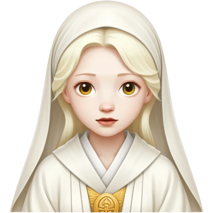 an albino shrine maiden emoji