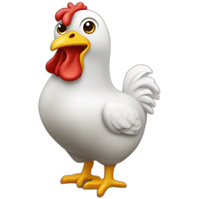 Nugget de poulet avec un visage qui fait du rodéo sur du cheval emoji