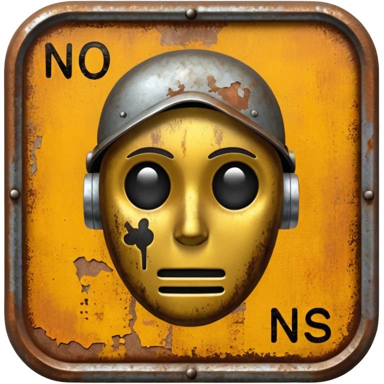 no humans sign emoji