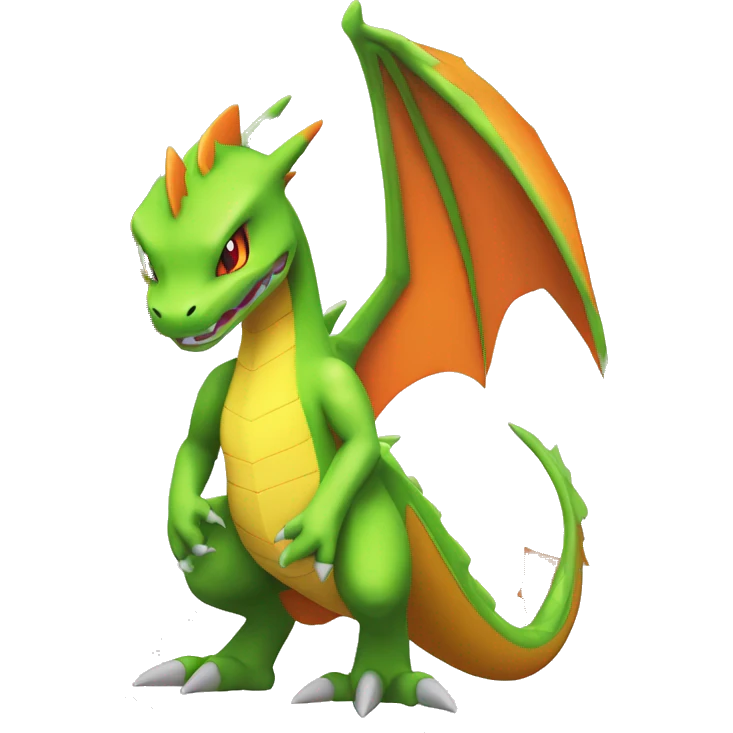 Cool Edgy Fakemon-Pokémon-Flygon-Charizard-Spyro With Full Body Detailed High Quality emoji