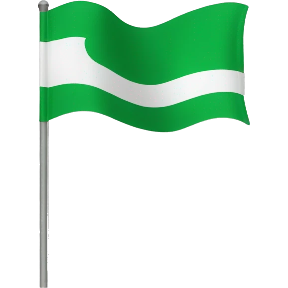 Green colour flag emoji