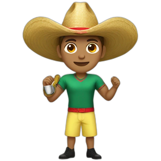 Chotacabras orejudo con sombrero de copa  emoji