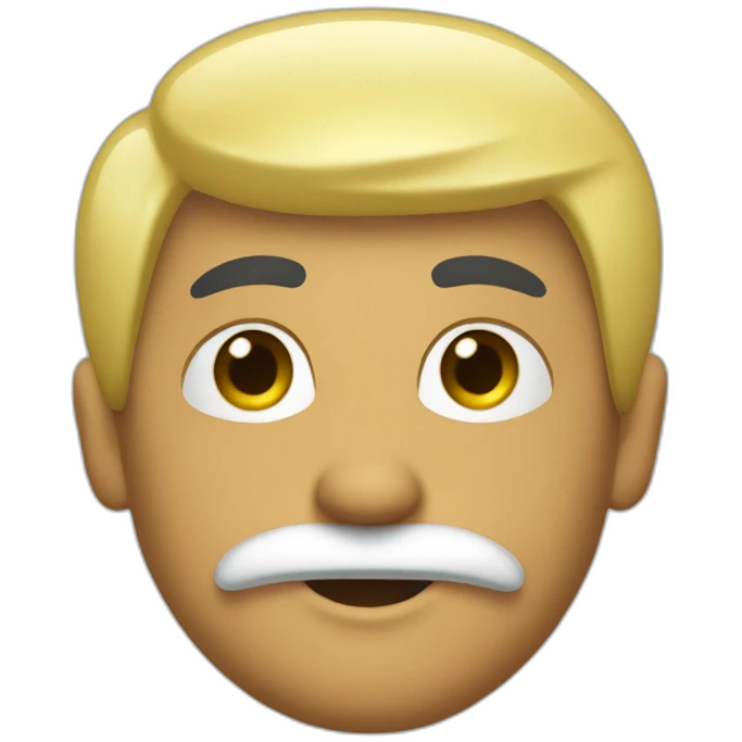 carlos patinha wth a blonde moustache emoji