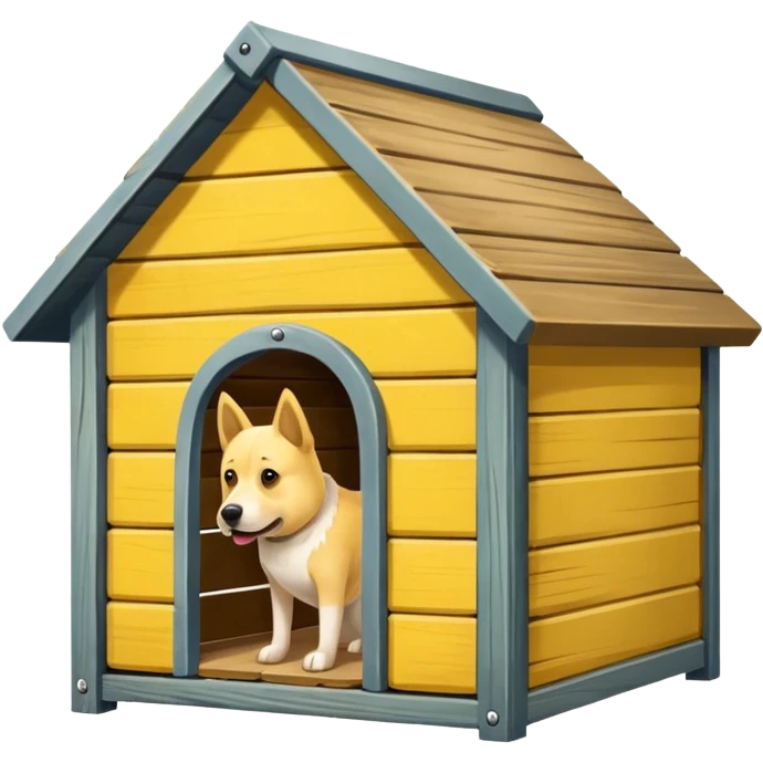 yellow dog kennels emoji