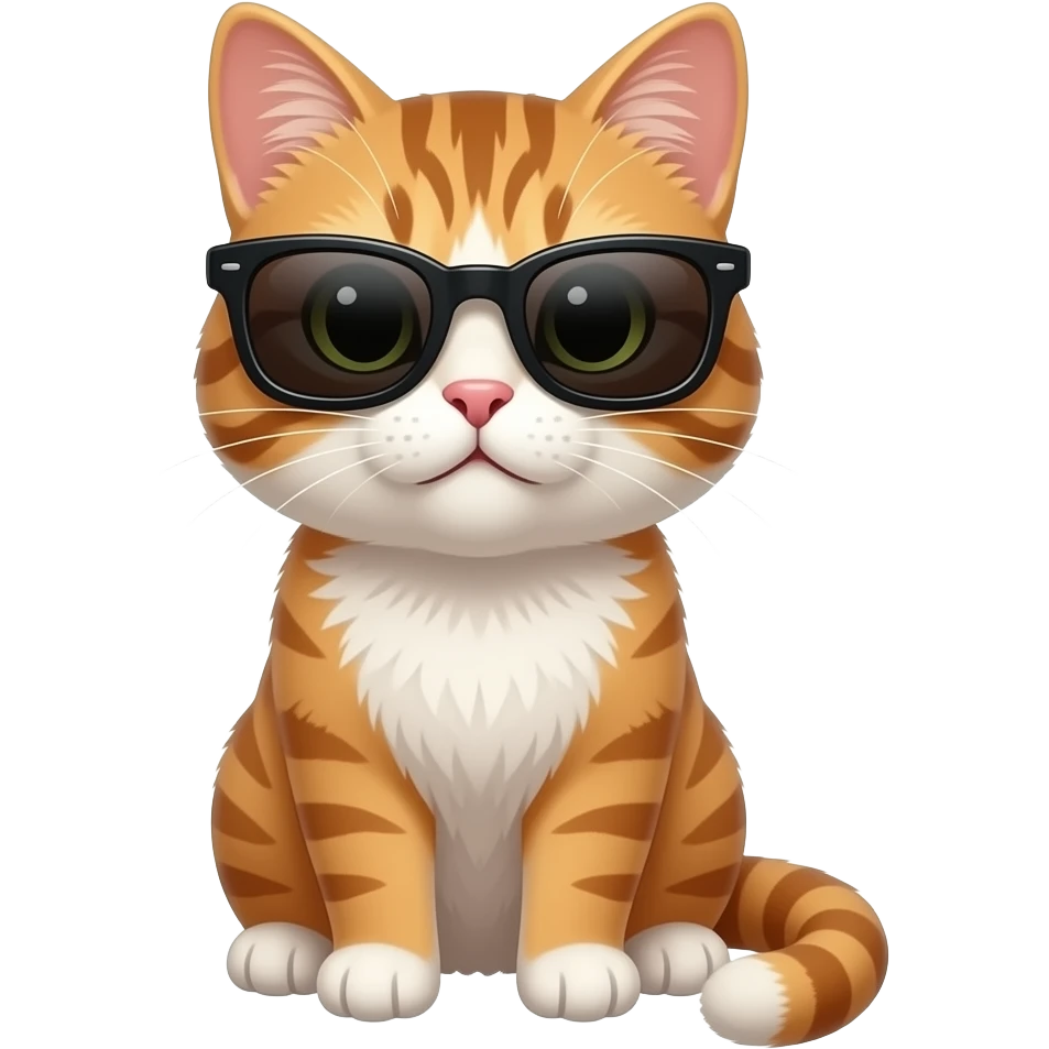 Cat wearing sunglasses emoji