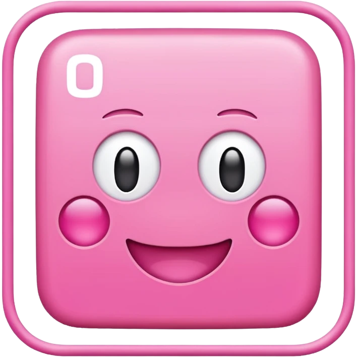 Pink square with 'OK' text emoji