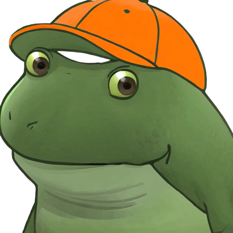 bufo with orange cap emoji