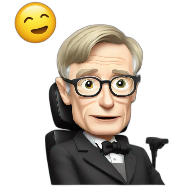 Stephen Hawking dans l’espace  emoji