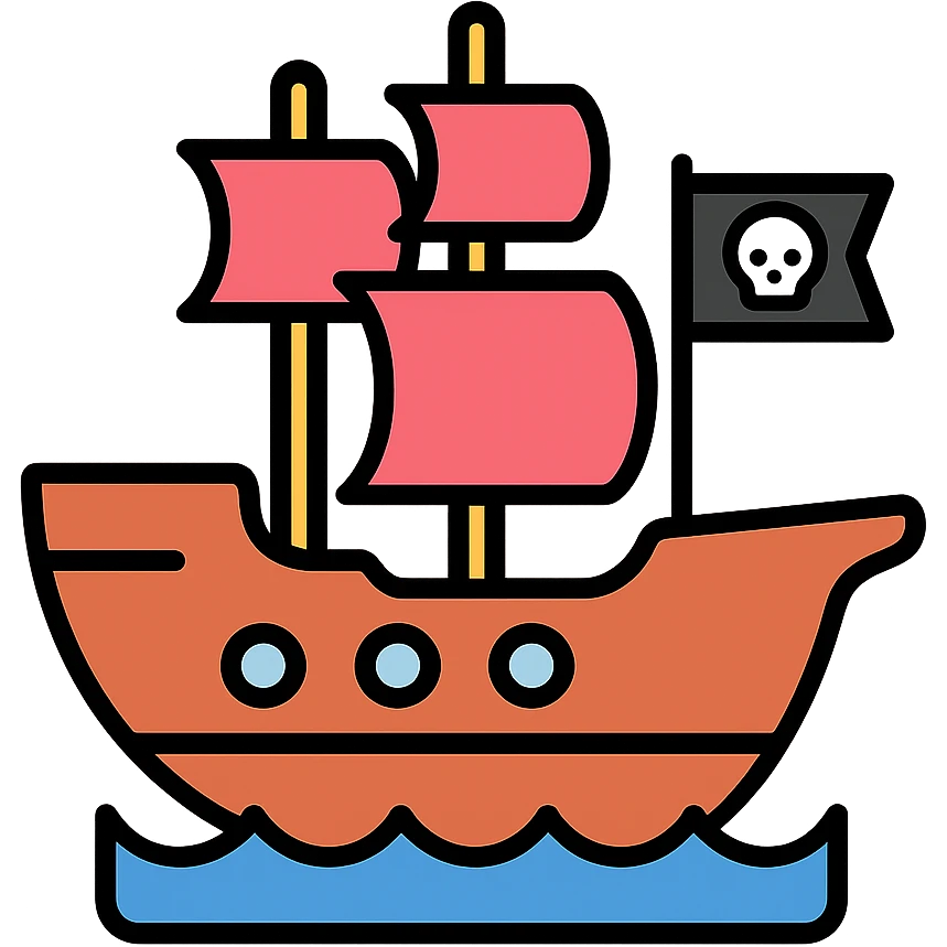 pirate ship emoji