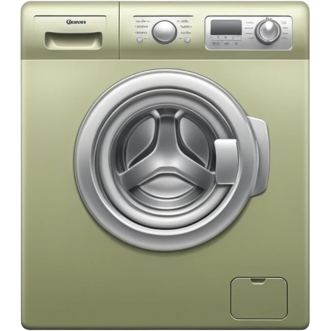 Pale olive Washer machine  emoji