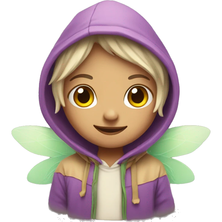 fairy wearing a hoddie  emoji
