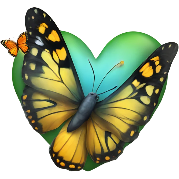 heart with butterfly emoji
