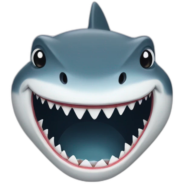 Shark smile emoji