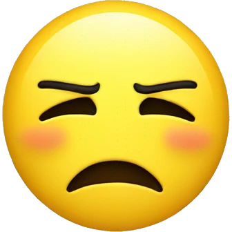 Yellow Face Cry emoji