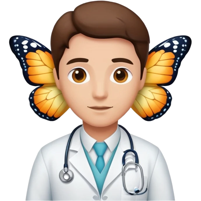 Doctor butterfly emoji