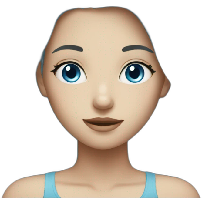 girl with blue eyes and fair hair emoji