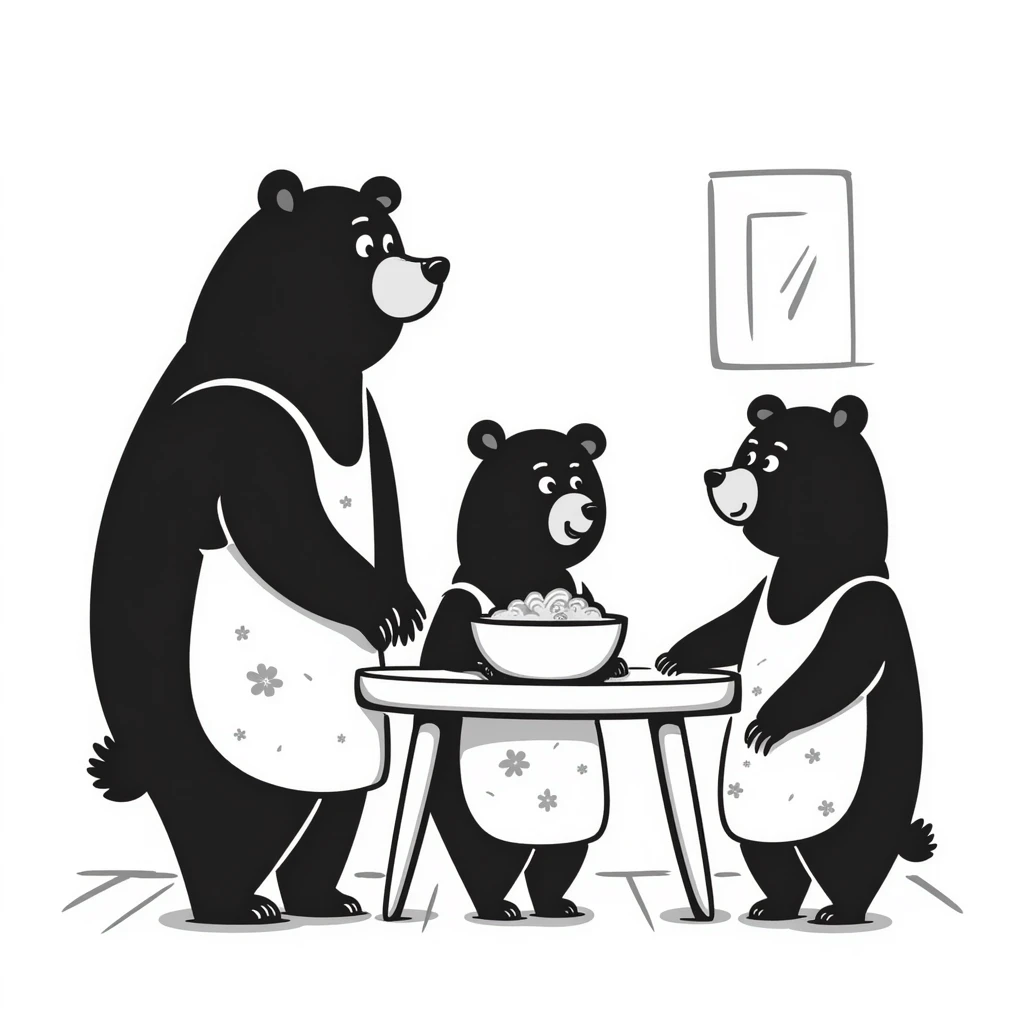three bears emoji