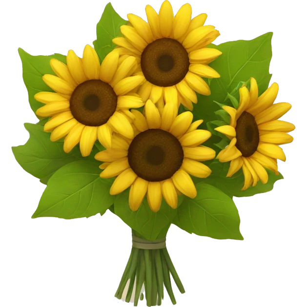 Sunflower bouquet emoji