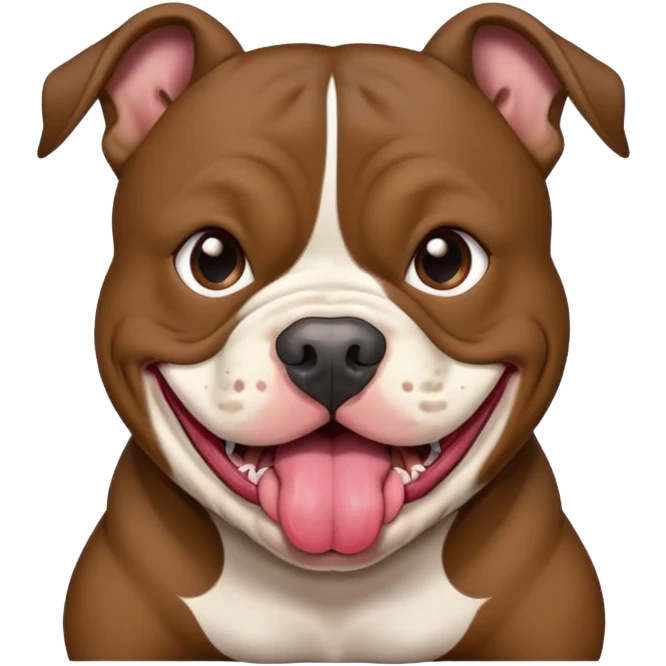 kkkiller-american-bully dark brown tongue out emoji