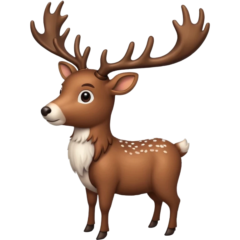 create some realistic christmas raindeers pausing emoji