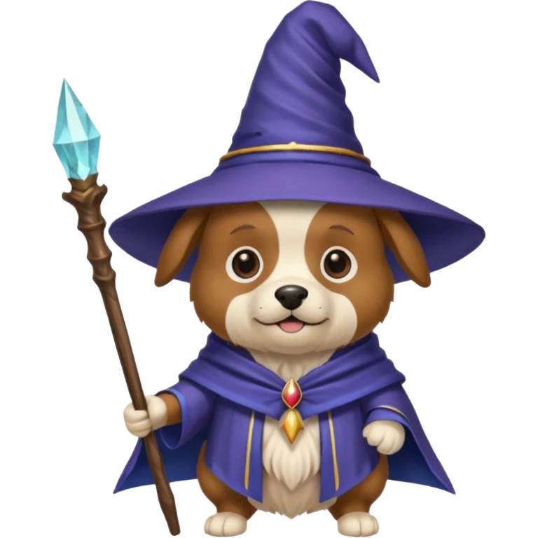 Dog wizard emoji
