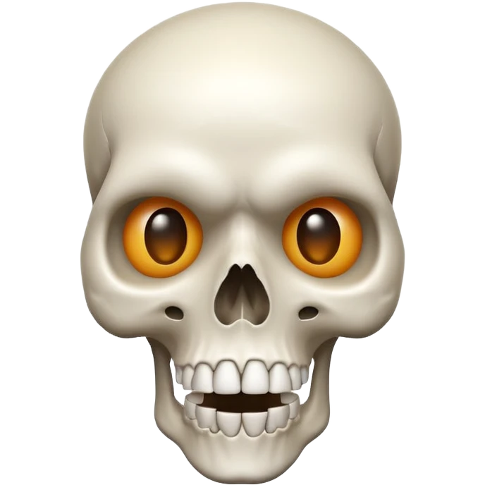 Skull emoji combined with shocked face emoji