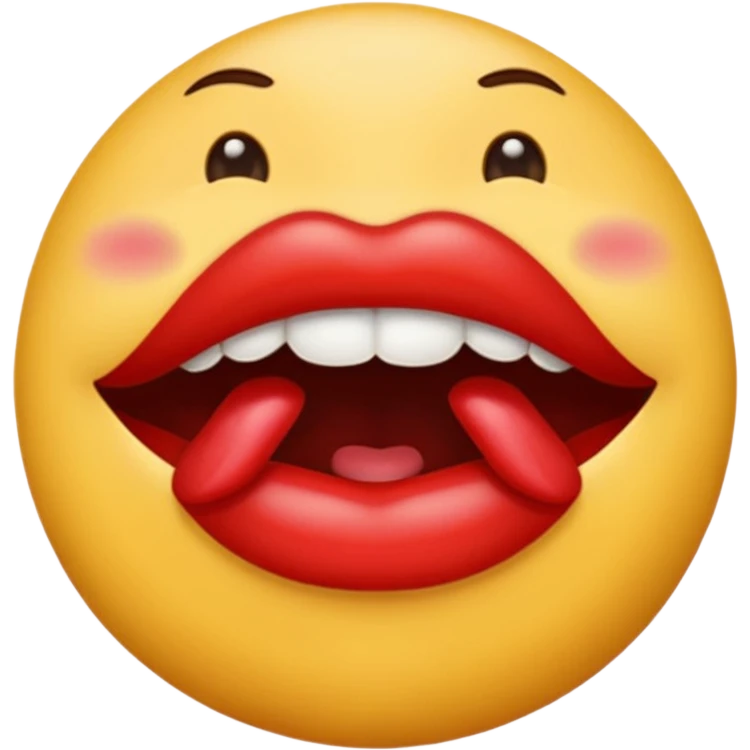 Fait un moi un emojis qui se ronge un doigt en mode coquin et sexy  emoji