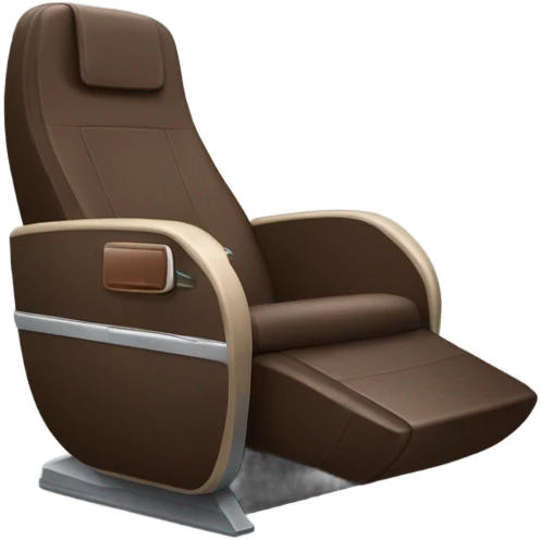 Luxe Business class Brown Airplane seat emoji