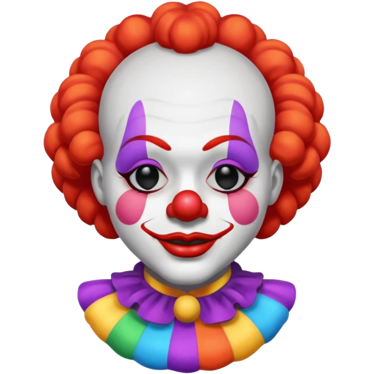 clown with closed eyes  emoji