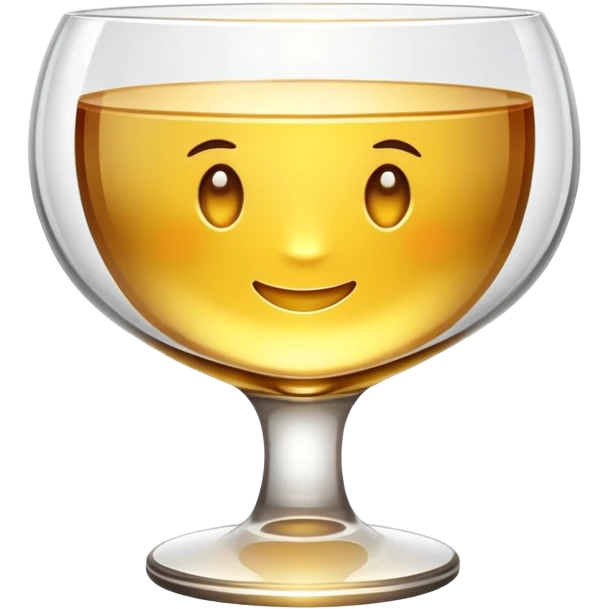 Golden glass emoji