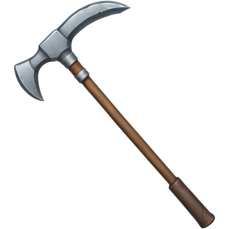 Double-sided pickaxe for mining ore emoji