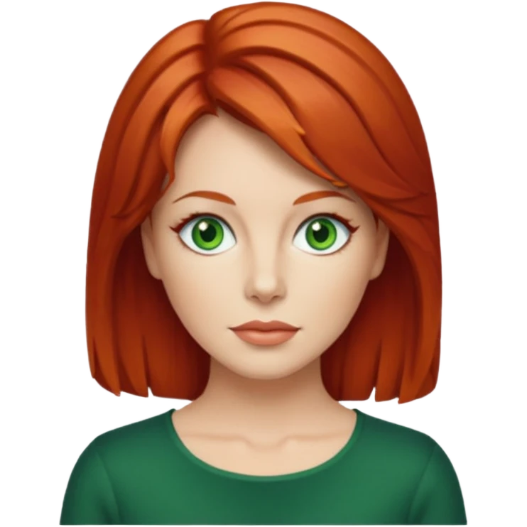 Lee Purcell with red medium hair emoji