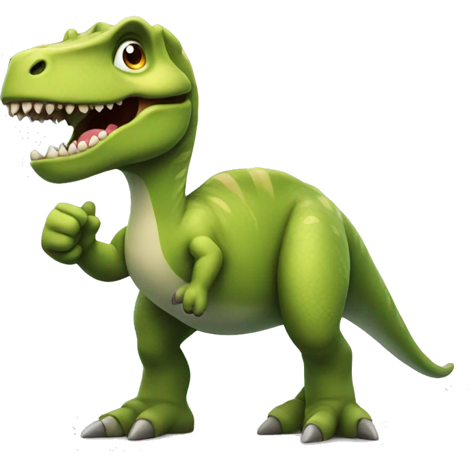 Dinosaur giving a thumbs up emoji