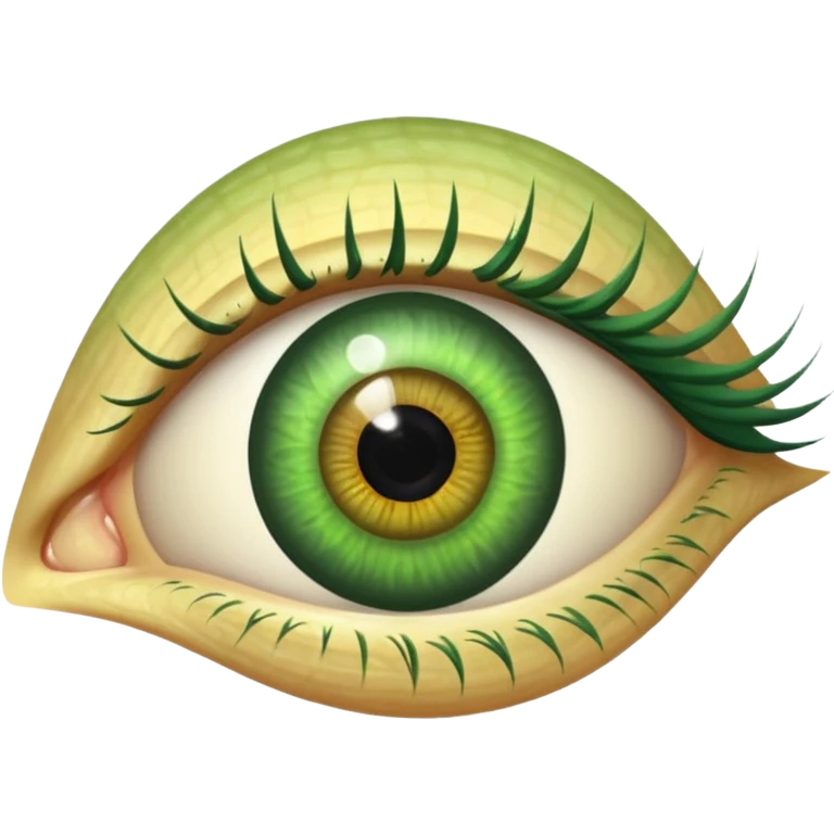 eye with green iris emoji
