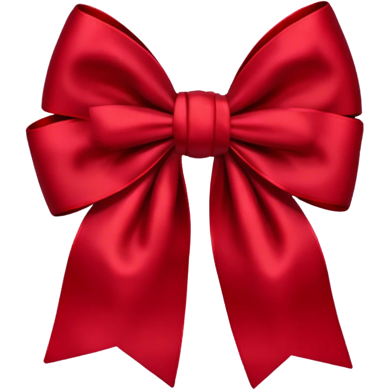dark red bow emoji