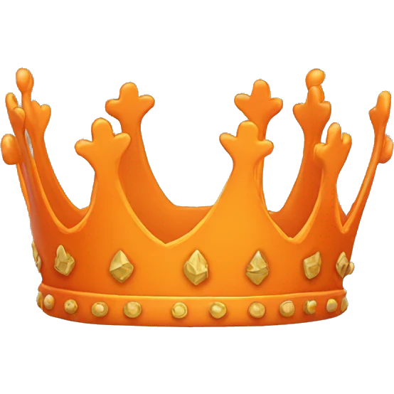 orange crown (only the crown) emoji