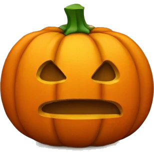 pumpkin without carving emoji