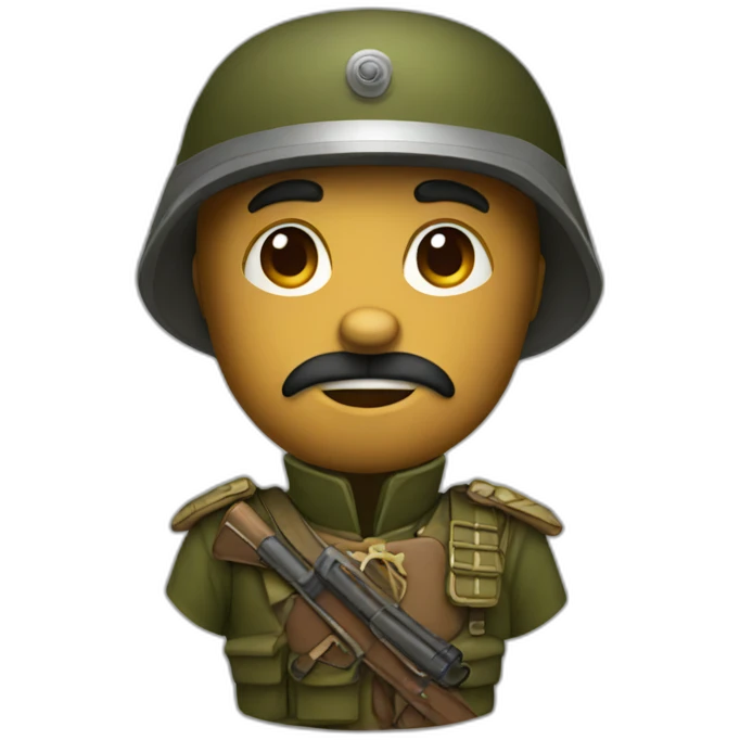 Bear-soldier emoji