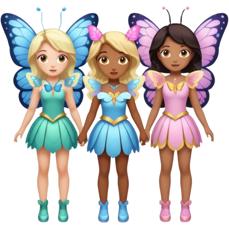 10 Magical Girls With Butterfly Wings emoji