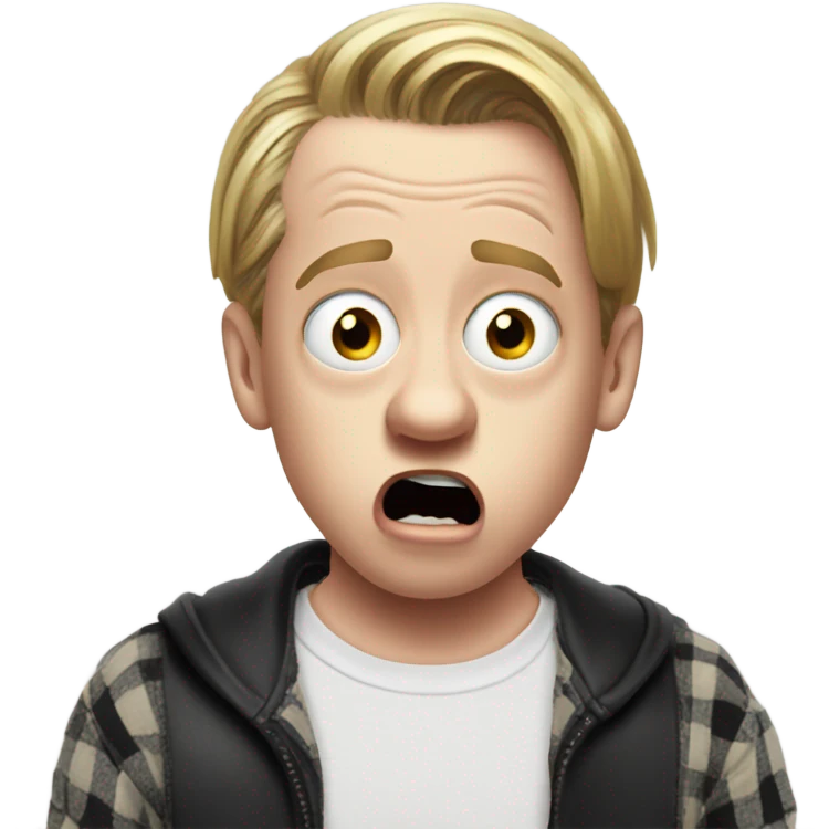Macaulay Culkin shocked emoji