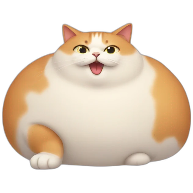obese cat emoji
