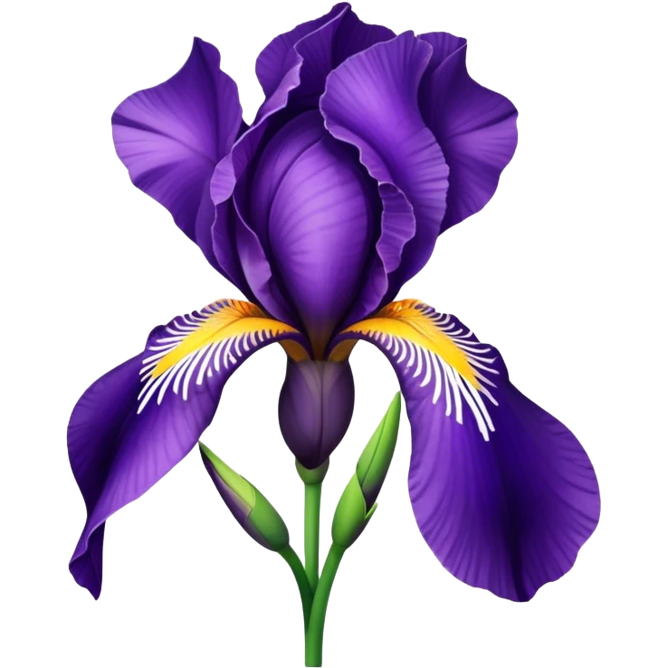 Iris flower emoji