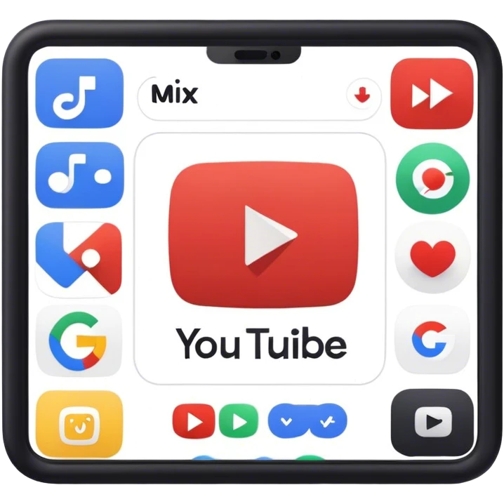 YouTube mix with Google Google mix with TikTok emoji