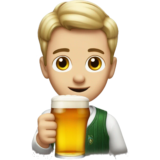 Lad with a pint of carlsberg emoji