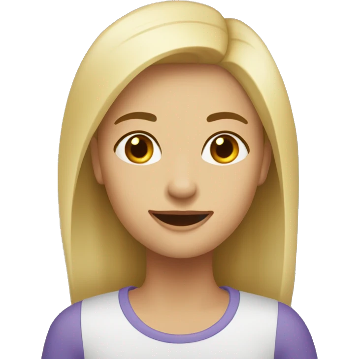 девушка в синей шляпе  emoji