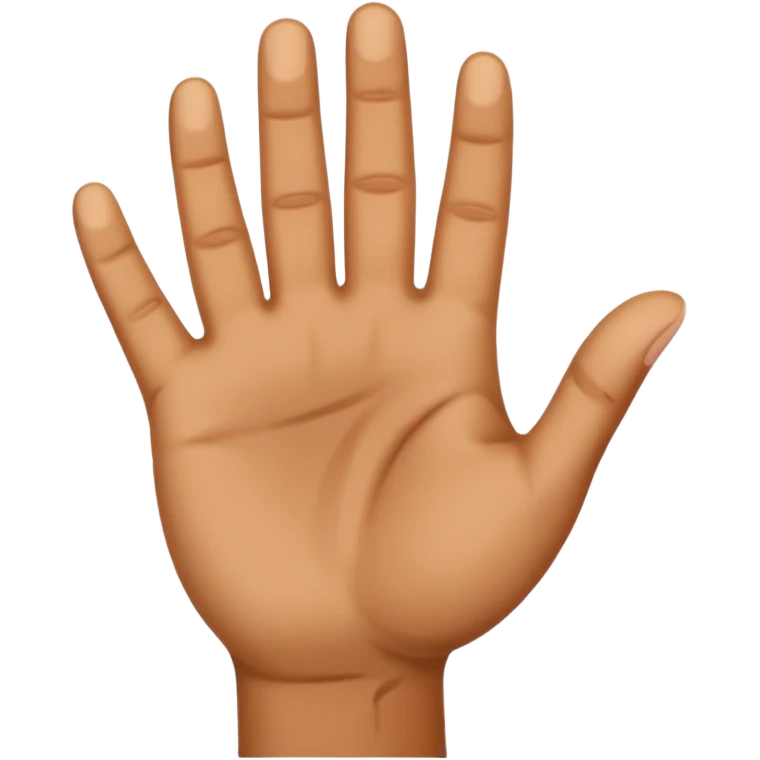 show hand emoji